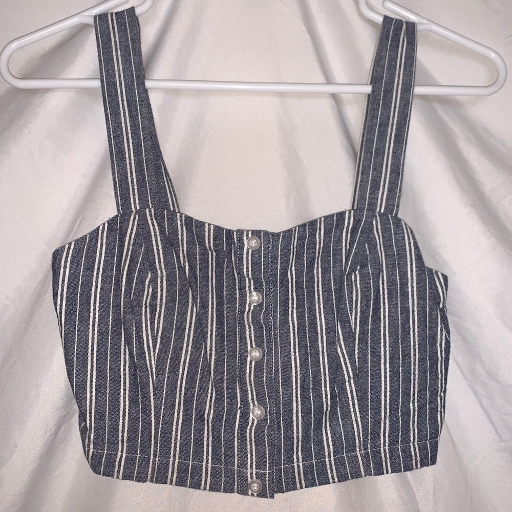 Denim crop top